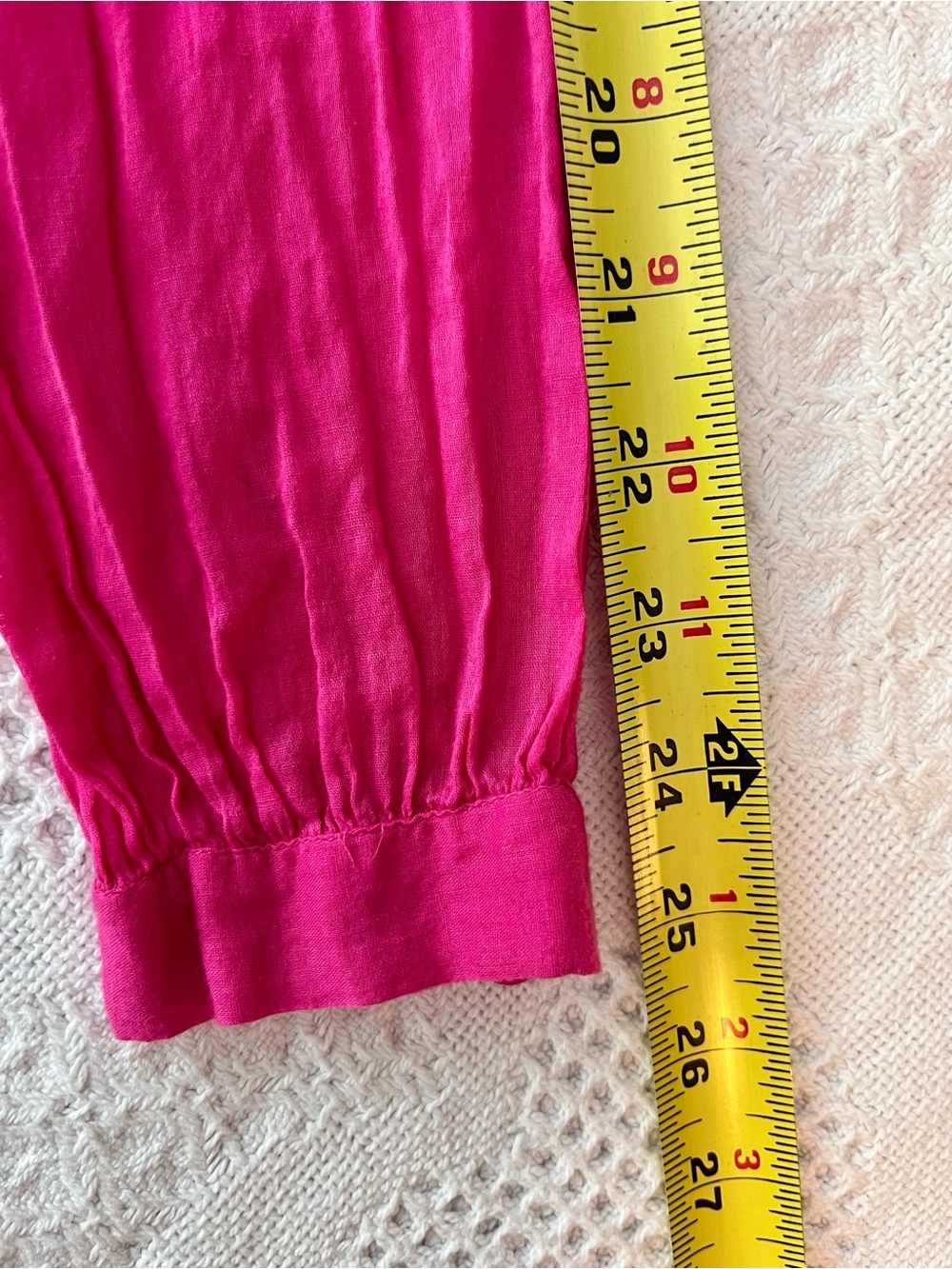 Michael Kors hot pink gauzey hippy summer lightweight tunic top long sleeve - Picture 7 of 9